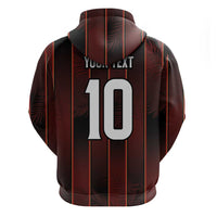 Custom Trinbago Cricket Knight Riders Hoodie Palm Leaves with Vertical Stripes Sporty Style - Wonder Print Shop