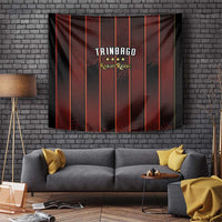 Trinbago Cricket Knight Riders Tapestry Palm Leaves with Vertical Stripes Sporty Style - Wonder Print Shop