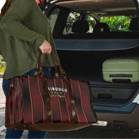 Trinbago Cricket Knight Riders Travel Bag Palm Leaves with Vertical Stripes Sporty Style - Wonder Print Shop