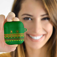 Cameroon Football AirPods Case Tribal Motifs Green Color - Wonder Print Shop