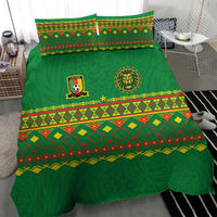 Cameroon Football Bedding Set Tribal Motifs Green Color - Wonder Print Shop