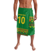 Custom Cameroon Football Lavalava Tribal Motifs Green Color - Wonder Print Shop