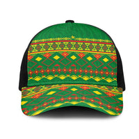 Cameroon Football Mesh Trucker Cap Tribal Motifs Green Color - Wonder Print Shop