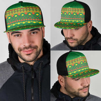 Cameroon Football Mesh Trucker Cap Tribal Motifs Green Color - Wonder Print Shop