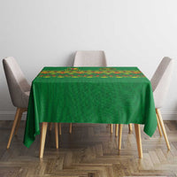 Cameroon Football Tablecloth Tribal Motifs Green Color - Wonder Print Shop