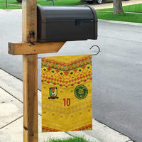 Custom Cameroon Football Garden Flag Tribal Motifs Yellow Color - Wonder Print Shop