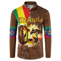Ethiopia Culture - Proud of Coffee Button Sweatshirt