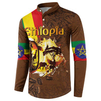 Ethiopia Culture - Proud of Coffee Button Sweatshirt