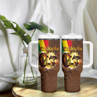 Ethiopia Culture - Proud of Coffee Tumbler With Handle - Wonder Print Shop