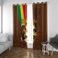 Ethiopia Culture - Proud of Coffee Window Curtain - Wonder Print Shop