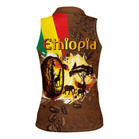 Ethiopia Culture - Proud of Coffee Women Sleeveless Polo Shirt - Wonder Print Shop