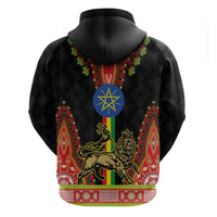 Ethiopia Culture Hoodie Lion of Judah with The Star Seal - Dashiki Style