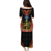 Ethiopia Culture Puletasi Lion of Judah with The Star Seal - Dashiki Style