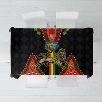 Ethiopia Culture Tablecloth Lion of Judah with The Star Seal - Dashiki Style - Wonder Print Shop