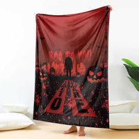 Halloween Nightmare Blanket Pumpkin-faced Jack O Lantern With a Scary Smile Blood Vibe