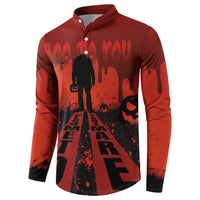 Halloween Nightmare Button Sweatshirt Pumpkin-faced Jack O Lantern With a Scary Smile Blood Vibe - Wonder Print Shop