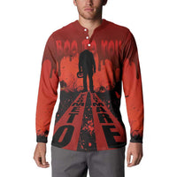 Halloween Nightmare Button Sweatshirt Pumpkin-faced Jack O Lantern With a Scary Smile Blood Vibe - Wonder Print Shop
