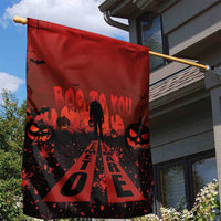 Halloween Nightmare Garden Flag Pumpkin-faced Jack O Lantern With a Scary Smile Blood Vibe - Wonder Print Shop