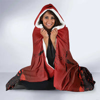 Halloween Nightmare Hooded Blanket Pumpkin-faced Jack O Lantern With a Scary Smile Blood Vibe