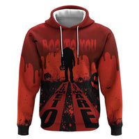 Halloween Nightmare Hoodie Pumpkin-faced Jack O Lantern With a Scary Smile Blood Vibe - Wonder Print Shop