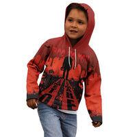 Halloween Nightmare Kid Hoodie Pumpkin-faced Jack O Lantern With a Scary Smile Blood Vibe - Wonder Print Shop