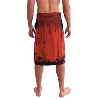 Halloween Nightmare Lavalava Pumpkin-faced Jack O Lantern With a Scary Smile Blood Vibe - Wonder Print Shop