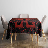 Halloween Nightmare Tablecloth Pumpkin-faced Jack O Lantern With a Scary Smile Blood Vibe - Wonder Print Shop