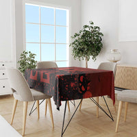 Halloween Nightmare Tablecloth Pumpkin-faced Jack O Lantern With a Scary Smile Blood Vibe - Wonder Print Shop
