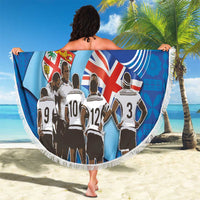 Fiji Rugby Sevens Beach Blanket Commemorate Gold Medal - Rio de Janeiro 2016 - Wonder Print Shop