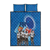 Fiji Rugby Sevens Quilt Bed Set Commemorate Gold Medal - Rio de Janeiro 2016 - Wonder Print Shop