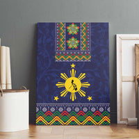 Philippines Merry Christmas Canvas Wall Art Maligayang Pasko with Parol and Xmas Pattern Barong Style - Wonder Print Shop