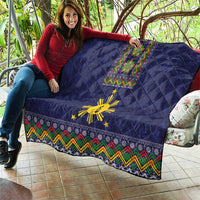 Philippines Merry Christmas Quilt Maligayang Pasko with Parol and Xmas Pattern Barong Style - Wonder Print Shop