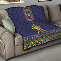 Philippines Merry Christmas Quilt Maligayang Pasko with Parol and Xmas Pattern Barong Style - Wonder Print Shop