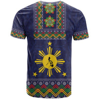 Philippines Merry Christmas T Shirt Maligayang Pasko with Parol and Xmas Pattern Barong Style - Wonder Print Shop