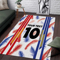Custom Philippines Champions Football Jersey Area Rug - Wonder Print Shop