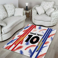 Custom Philippines Champions Football Jersey Area Rug - Wonder Print Shop