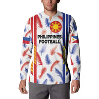 Custom Philippines Champions Football Jersey Button Sweatshirt - Wonder Print Shop