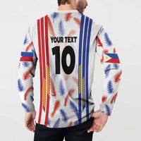 Custom Philippines Champions Football Jersey Button Sweatshirt - Wonder Print Shop