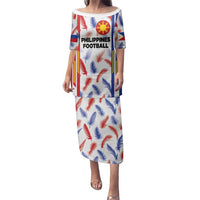 Custom Philippines Champions Football Jersey Family Matching Puletasi and Hawaiian Shirt - Wonder Print Shop