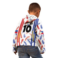 Custom Philippines Champions Football Jersey Kid Hoodie - Wonder Print Shop