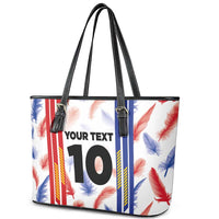 Custom Philippines Champions Football Jersey Leather Tote Bag - Wonder Print Shop