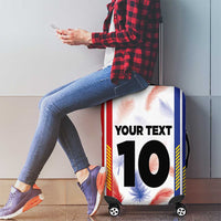 Custom Philippines Champions Football Jersey Luggage Cover - Wonder Print Shop