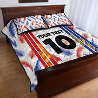 Custom Philippines Champions Football Jersey Quilt Bed Set - Wonder Print Shop