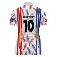Custom Philippines Champions Football Jersey Women Polo Shirt - Wonder Print Shop
