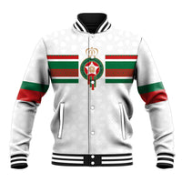 Custom Morocco Football Baseball Jacket The Roar of Atlas Lions - Wonder Print Shop