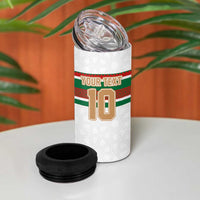 Custom Morocco Football 4 in 1 Can Cooler Tumbler The Roar of Atlas Lions - Wonder Print Shop
