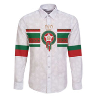 Custom Morocco Football Family Matching Long Sleeve Bodycon Dress and Hawaiian Shirt The Roar of Atlas Lions - Wonder Print Shop