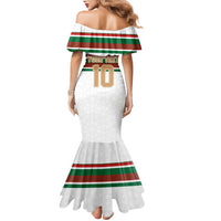 Custom Morocco Football Family Matching Mermaid Dress and Hawaiian Shirt The Roar of Atlas Lions - Wonder Print Shop