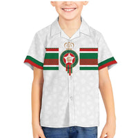 Custom Morocco Football Family Matching Mermaid Dress and Hawaiian Shirt The Roar of Atlas Lions - Wonder Print Shop