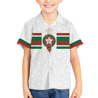 Custom Morocco Football Family Matching Off Shoulder Maxi Dress and Hawaiian Shirt The Roar of Atlas Lions - Wonder Print Shop